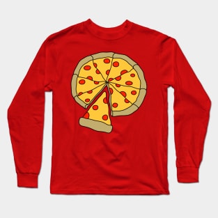 Pizza Pie and Pizza Slice Long Sleeve T-Shirt